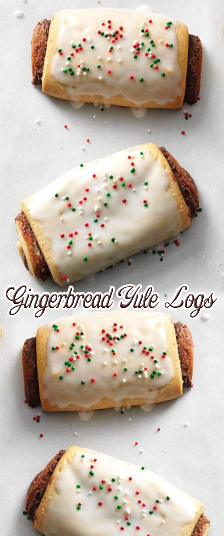 Gingerbread Yule Logs