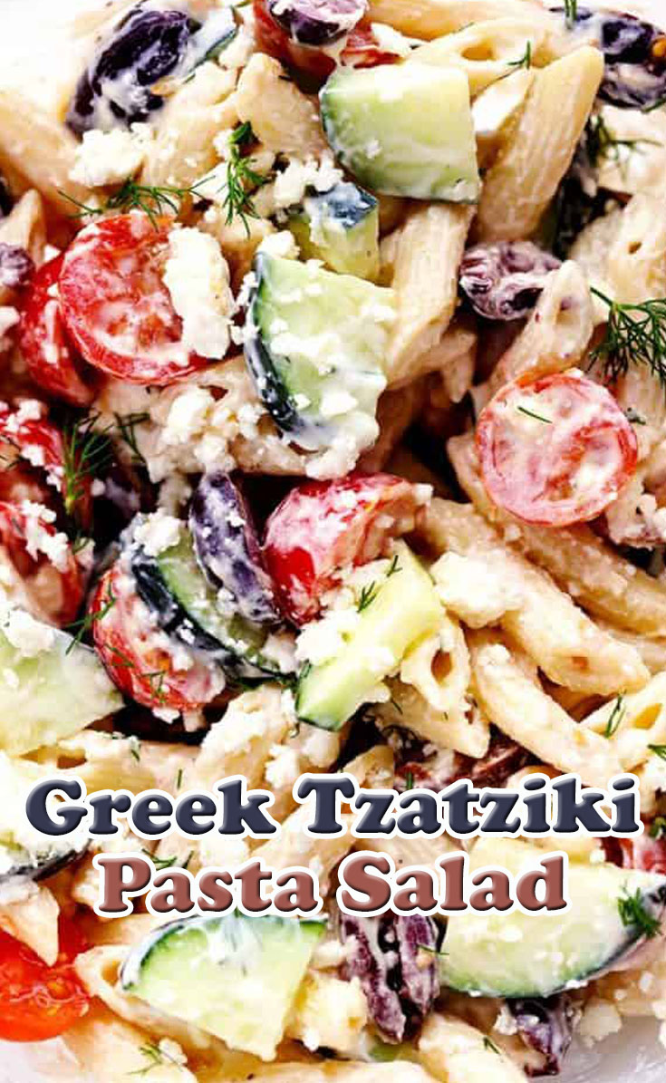 Greek Tzatziki Pasta Salad