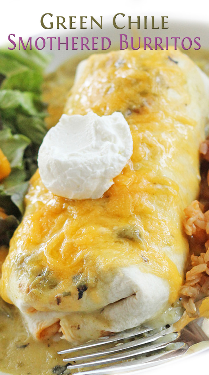 Green Chile Smothered Burritos