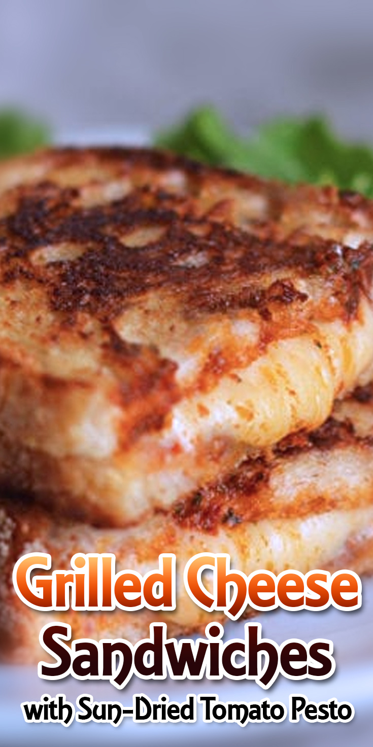 Grilled Cheese Sandwiches with Sun-Dried Tomato Pesto