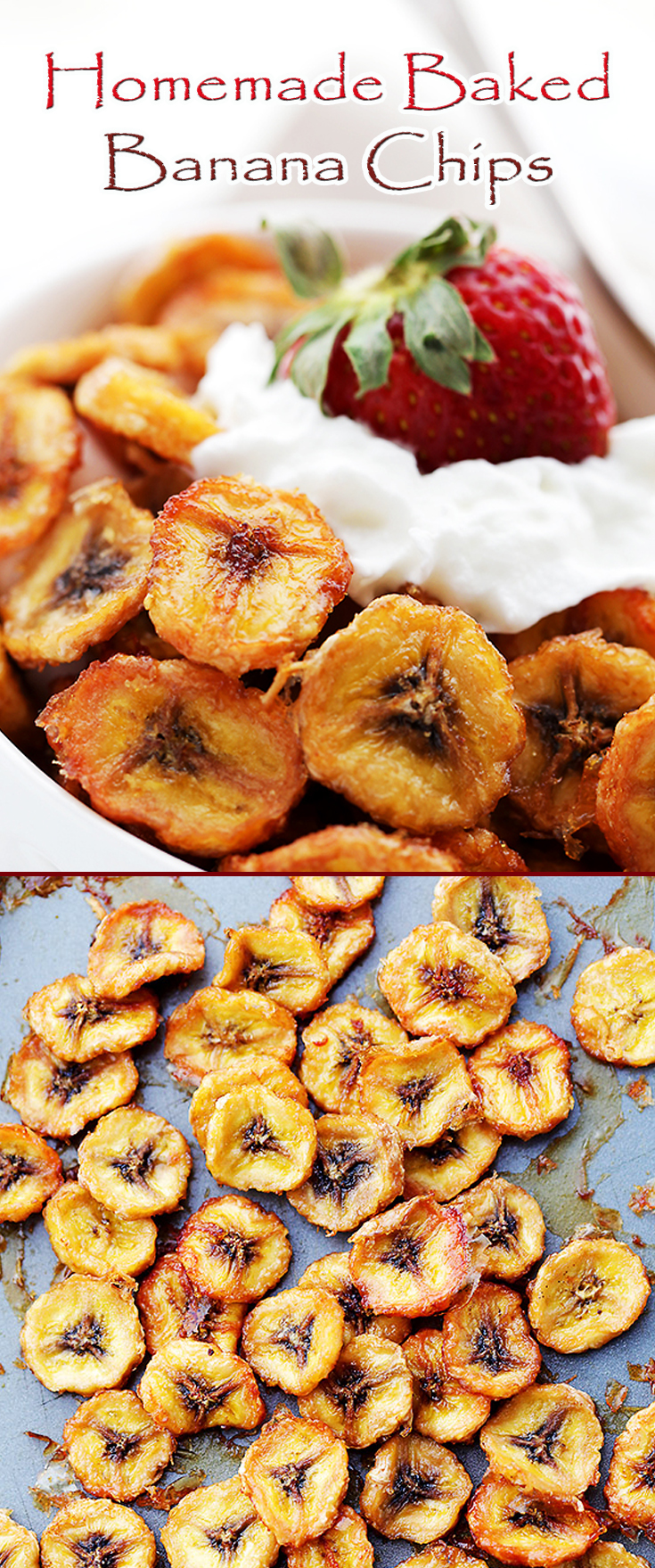 Homemade Baked Banana Chips