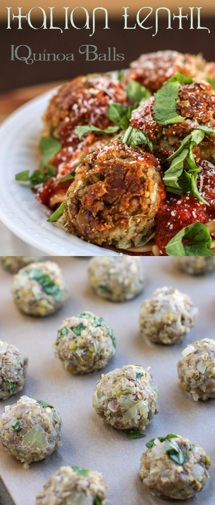 Italian Lentil Quinoa Balls