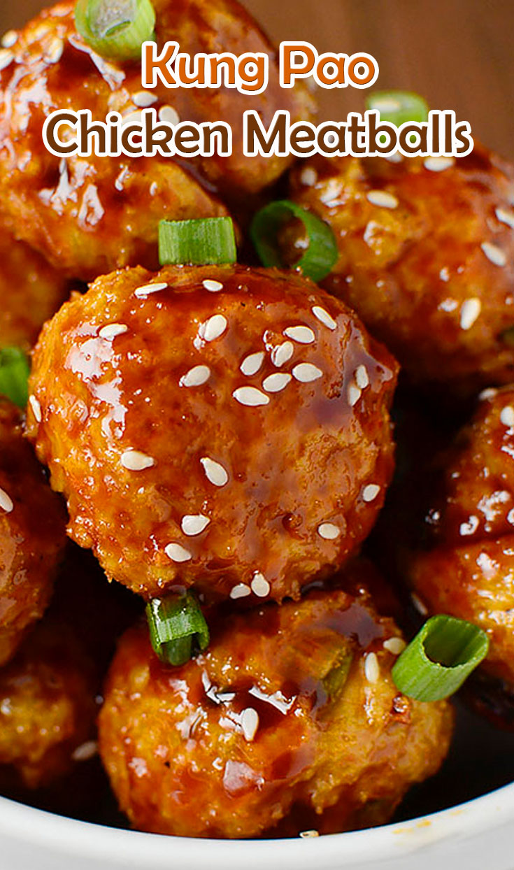 Kung Pao Chicken Meatballs