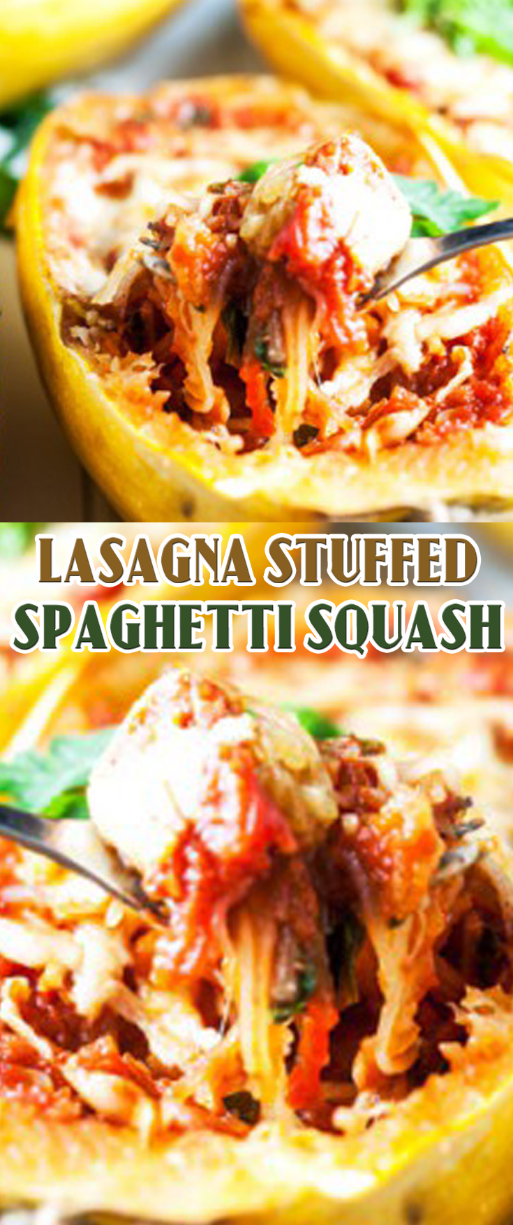 Lasagna Stuffed Spaghetti Squash Recipe