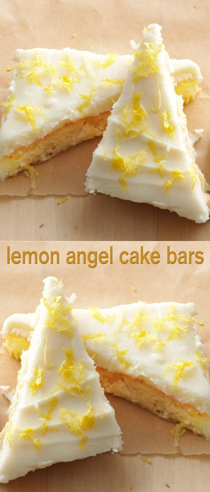 Lemon Angel Cake Bars