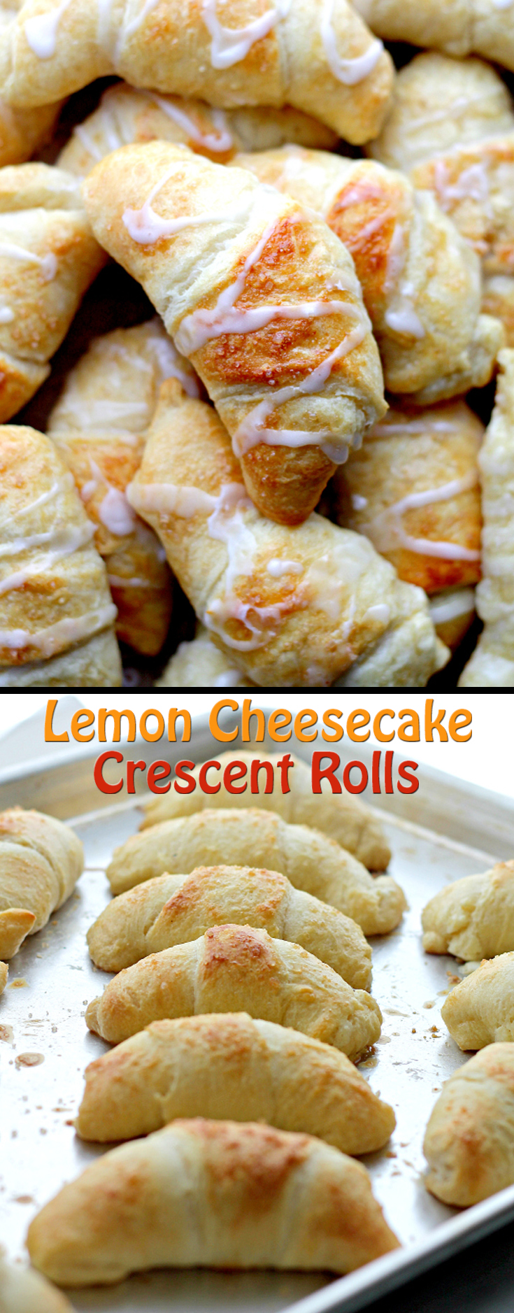 Lemon Cheesecake Crescent Rolls