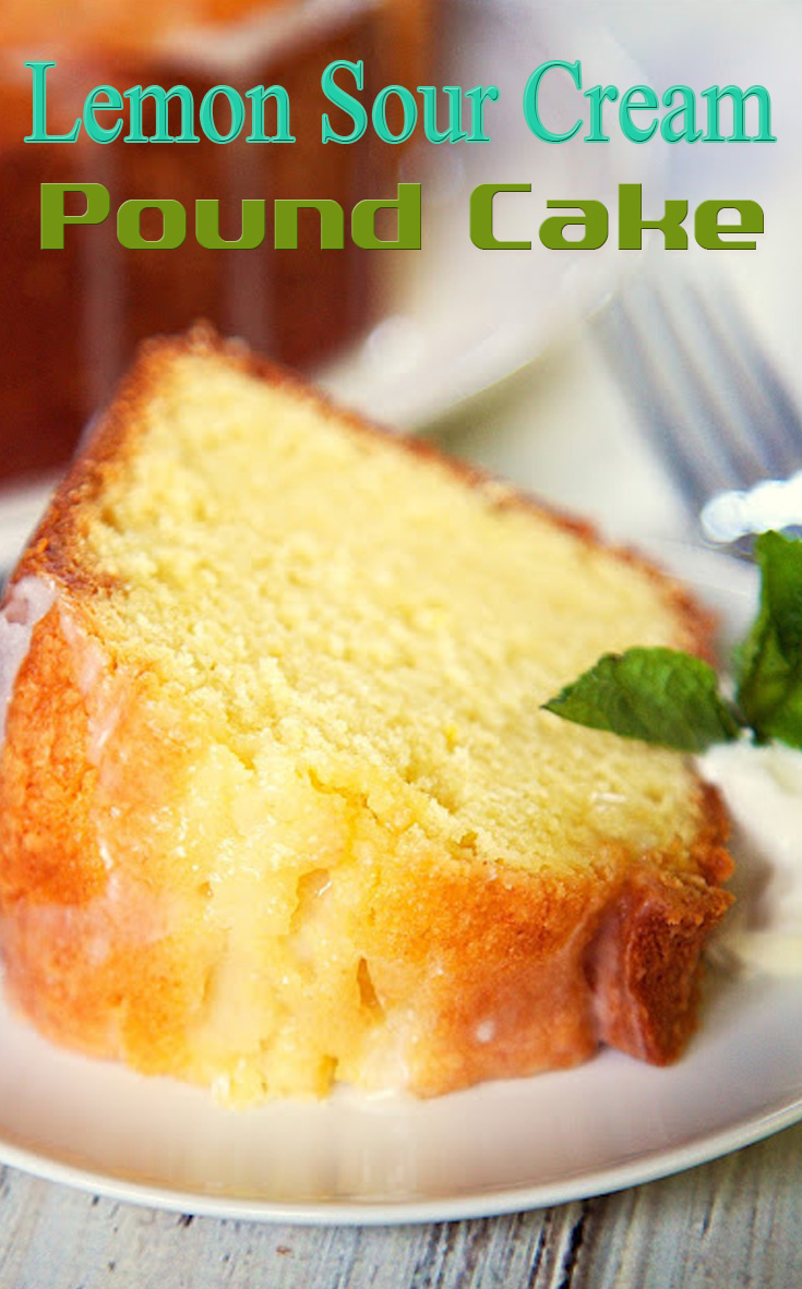 Lemon Sour Cream Pound Cake