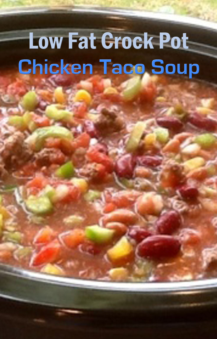 Low Fat Crock Pot Chicken Taco Soup