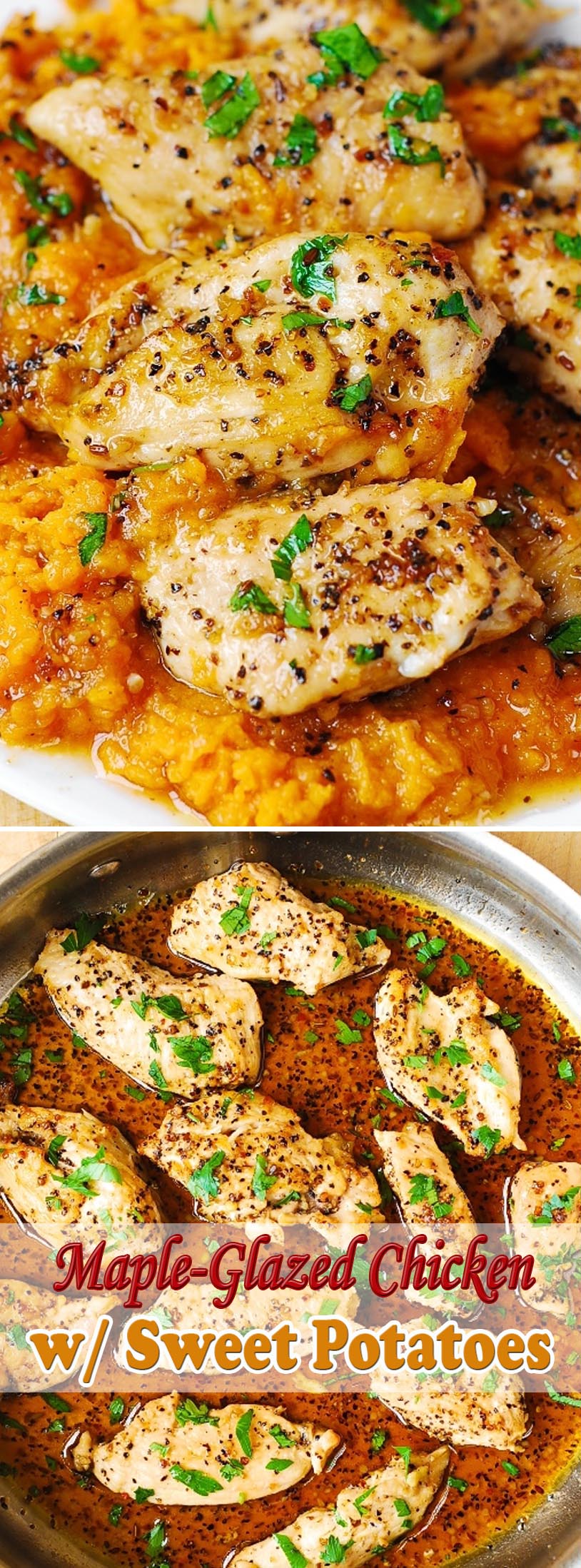 MapleGlazed Chicken with Sweet Potatoes