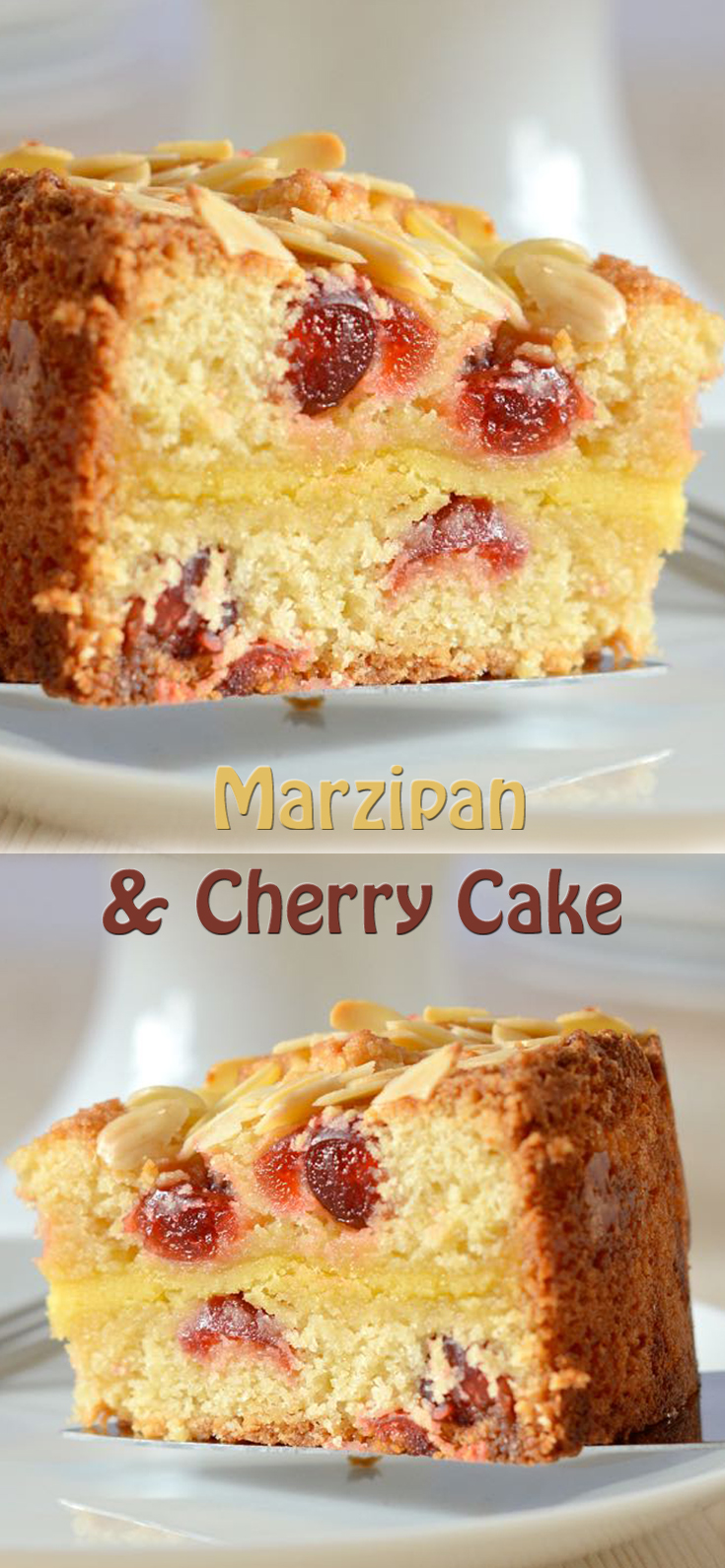 Marzipan and Cherry Cake
