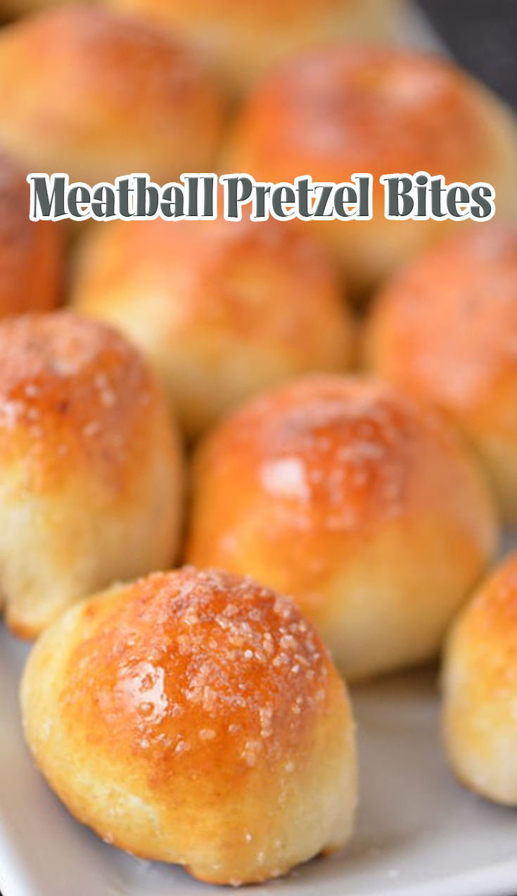 Meatball Pretzel Bites