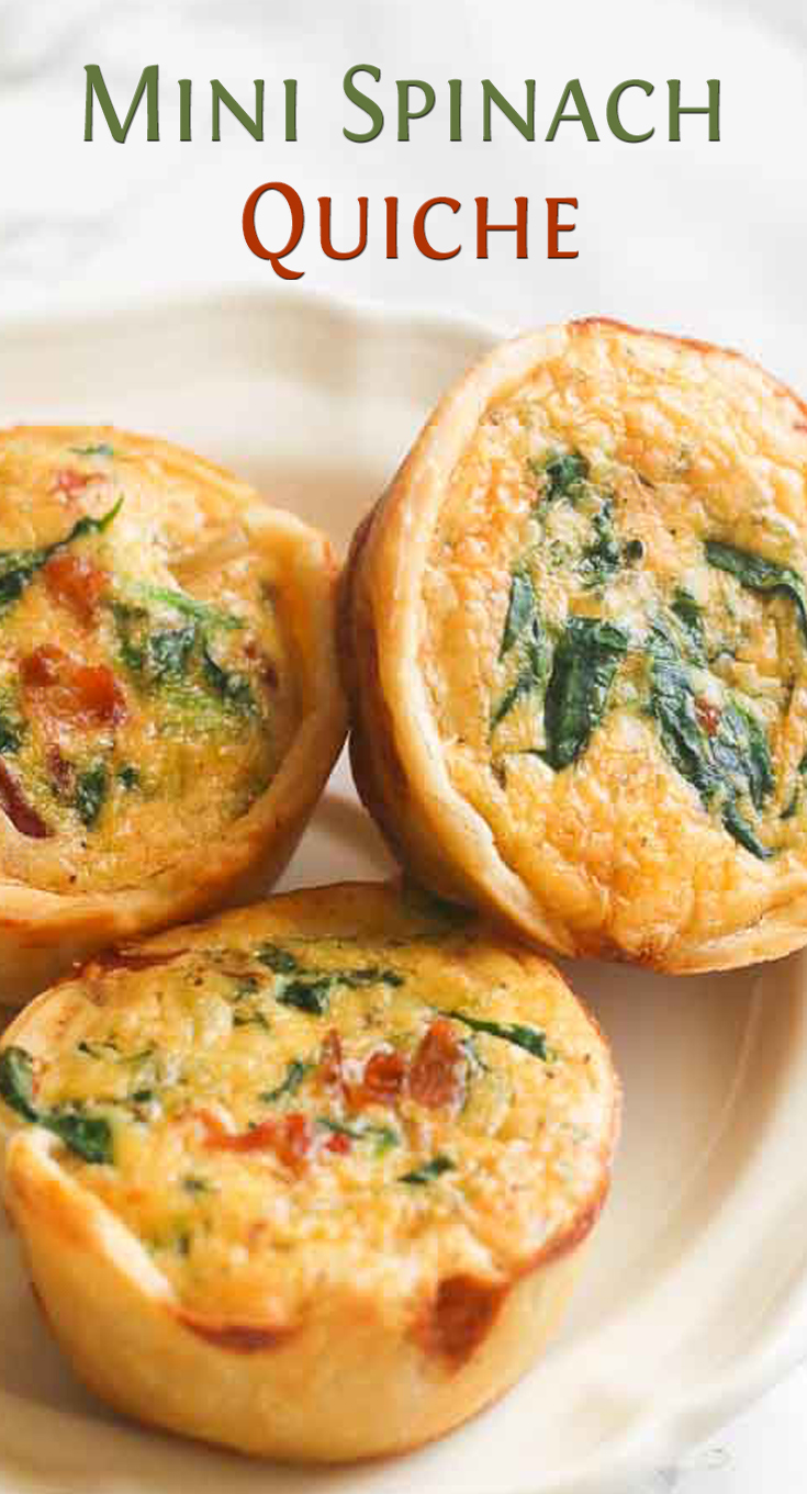 Mini Spinach Quiche