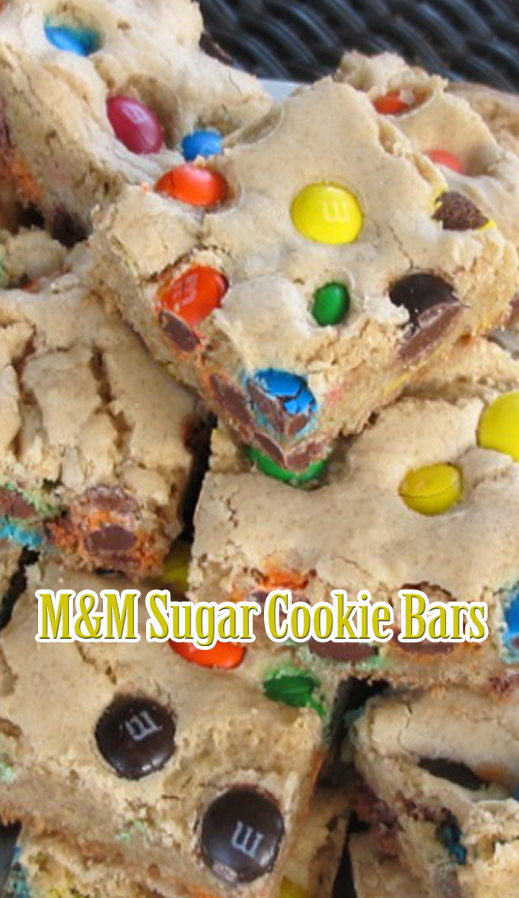 M&M Sugar Cookie Bars