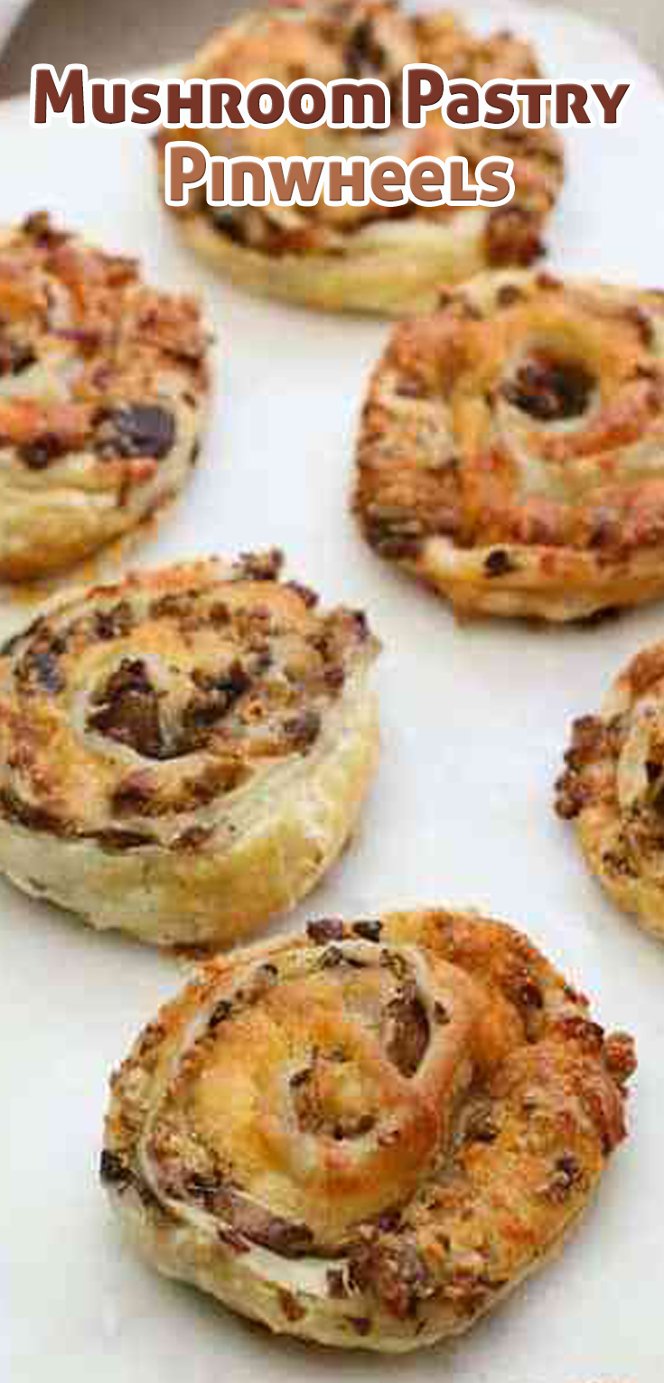 Mushroom Pastry Pinwheels