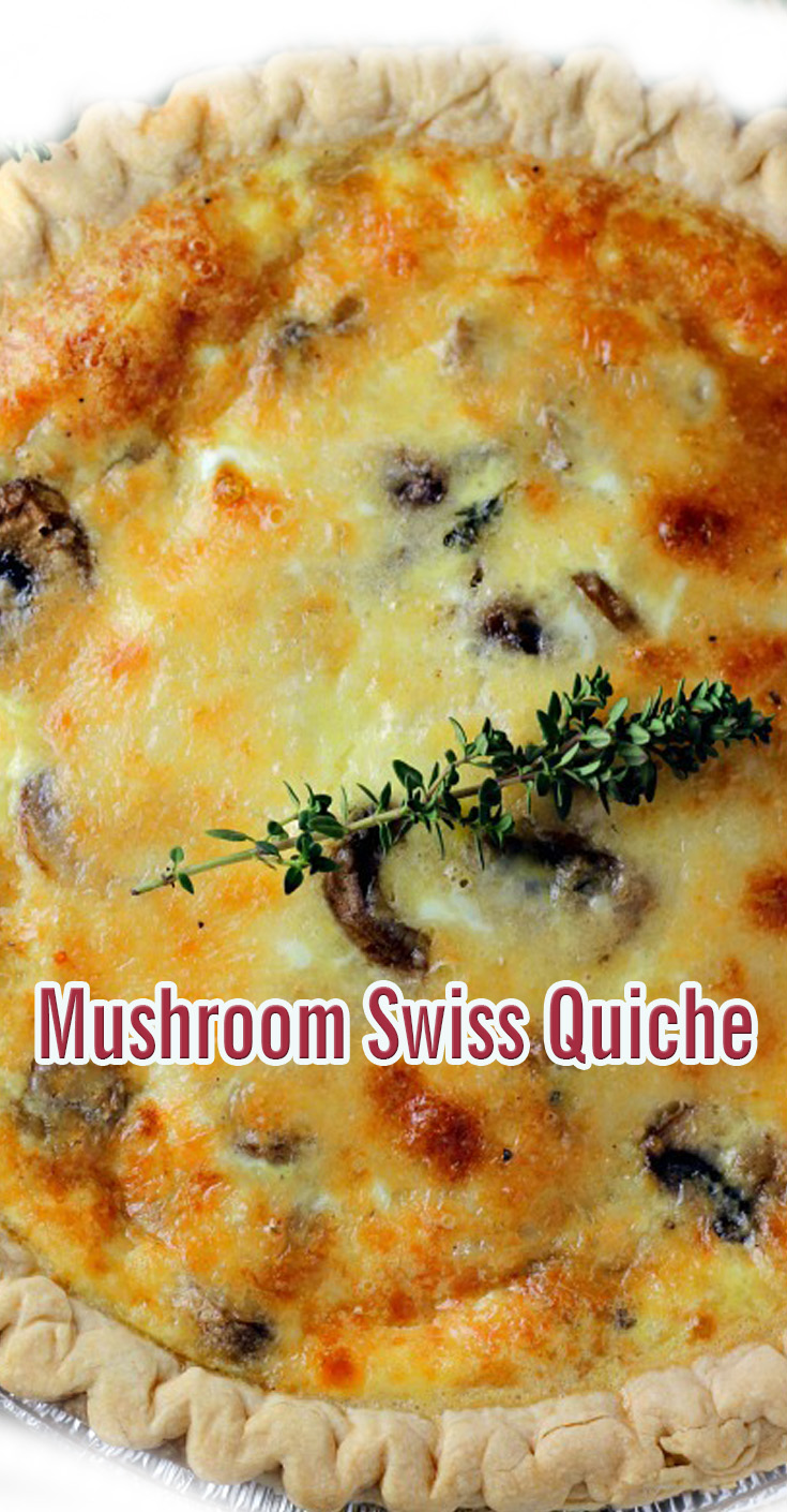 Mushroom Swiss Quiche