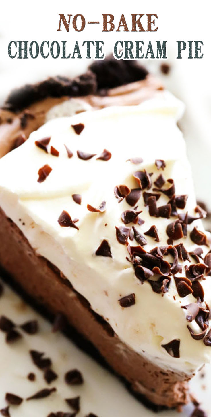 No-Bake Chocolate Cream Pie