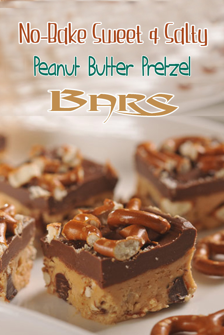 No-Bake Sweet And Salty Peanut Butter Pretzel Bars