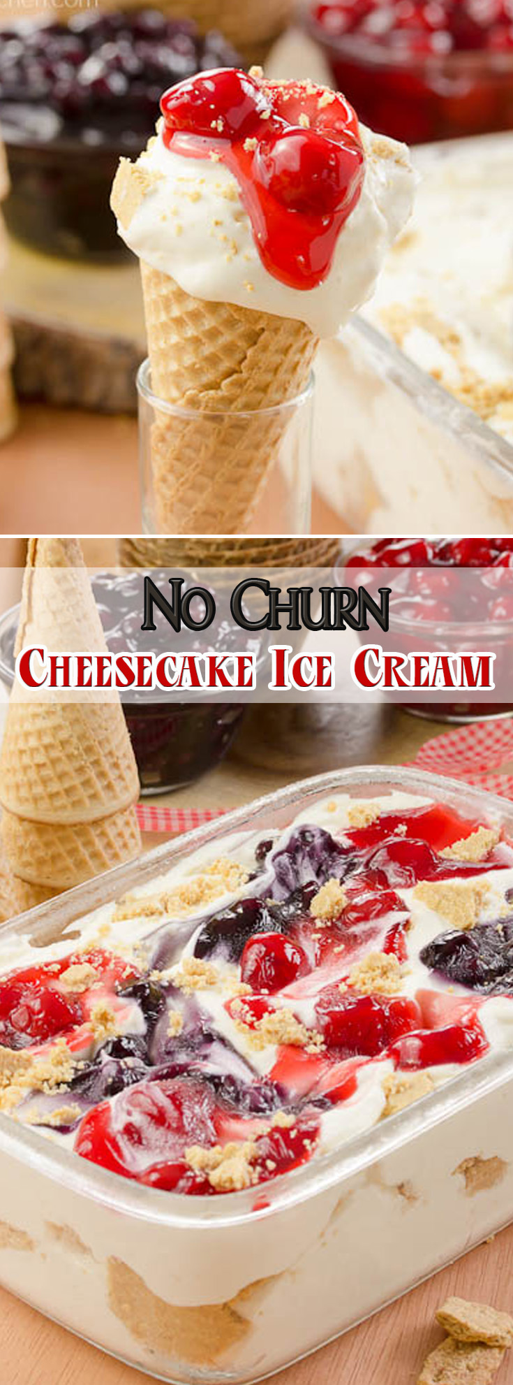 No Churn Cheesecake Ice Cream