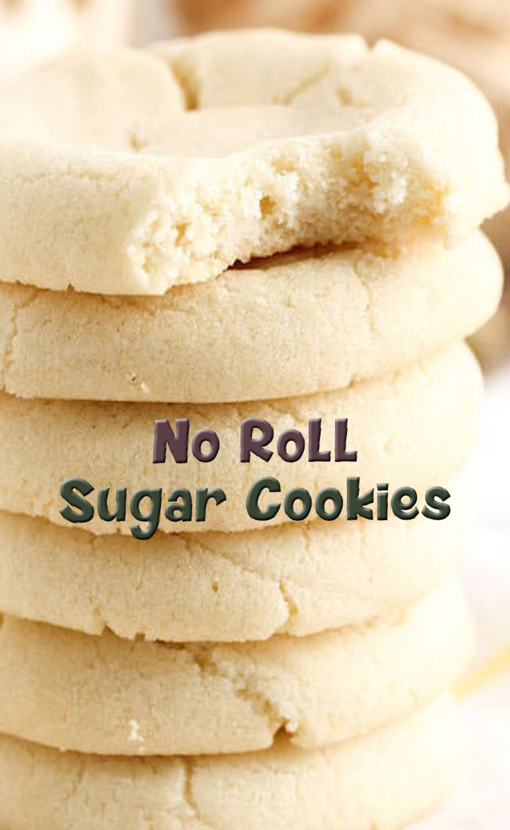 No Roll Sugar Cookies
