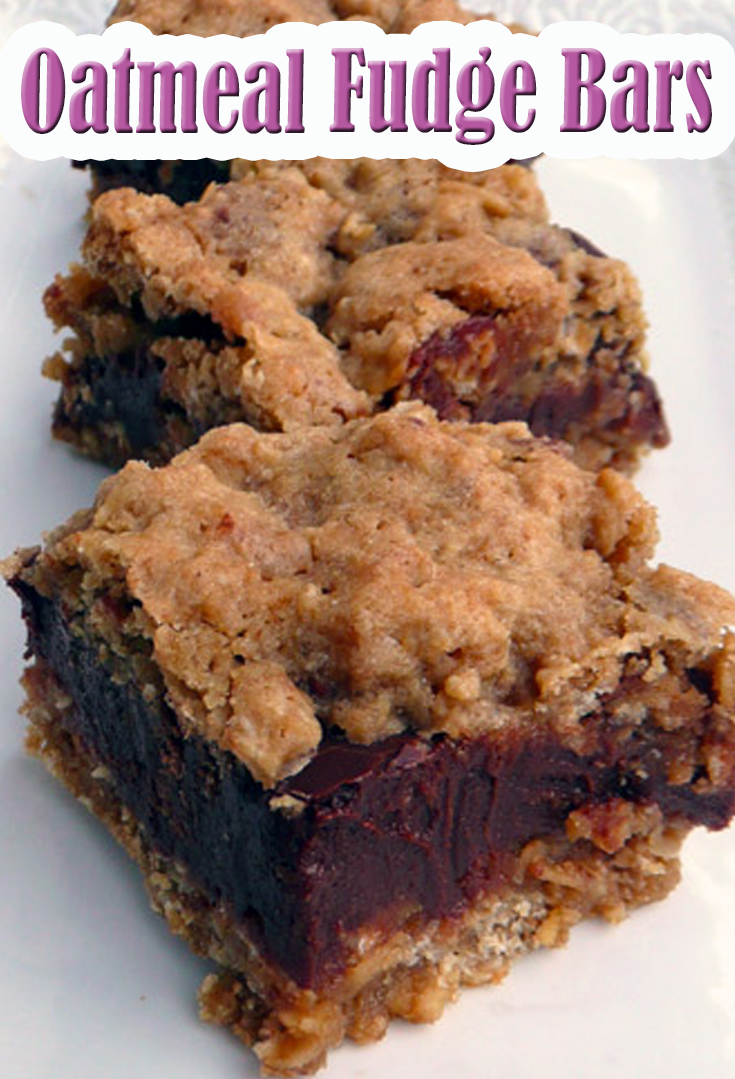 Oatmeal Fudge Bars Recipe