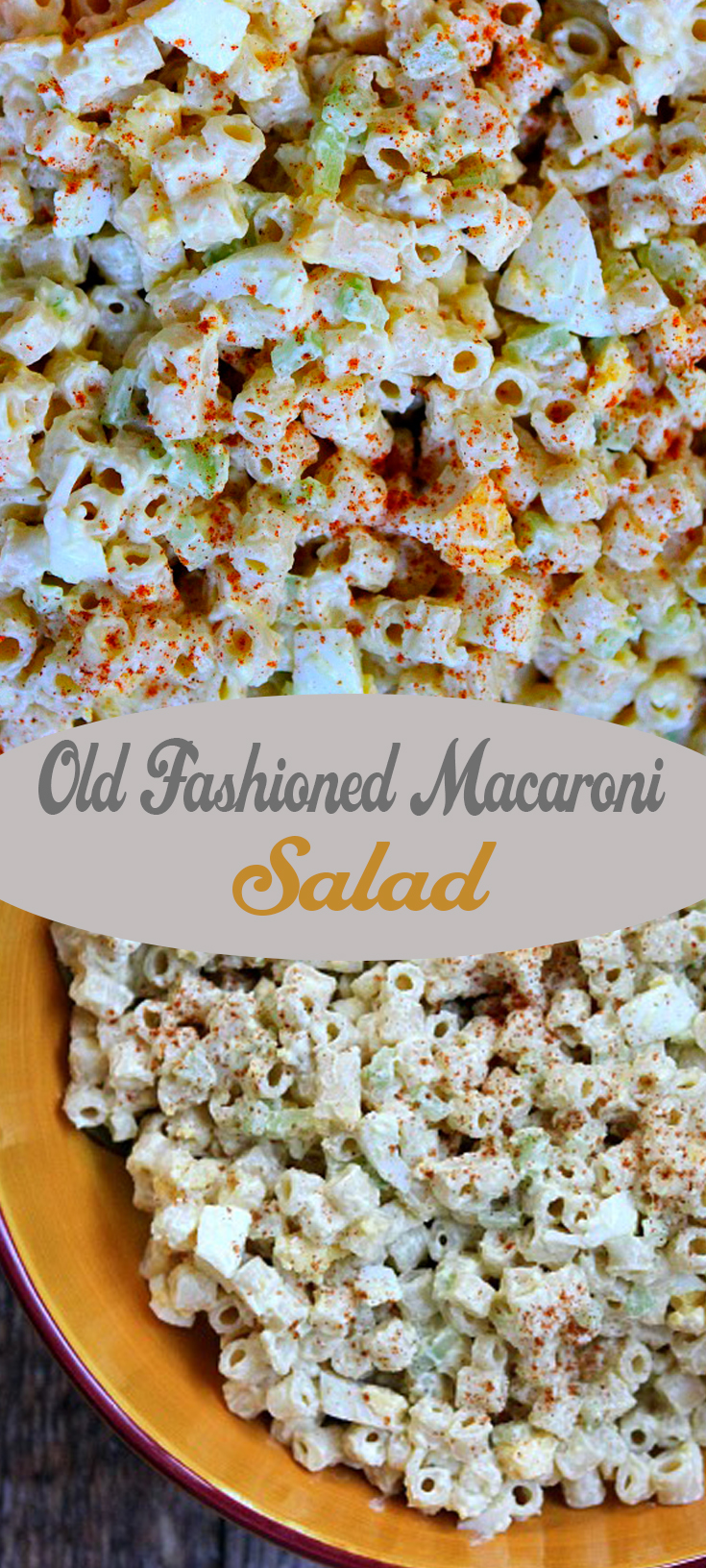 old fashioned macaroni salad with tomatoes