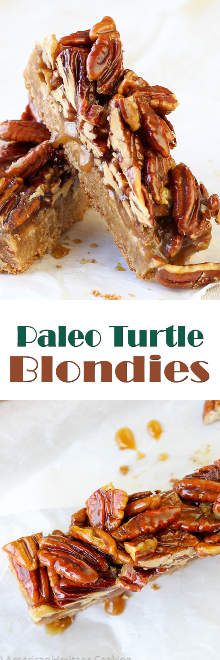 Paleo Turtle Blondies