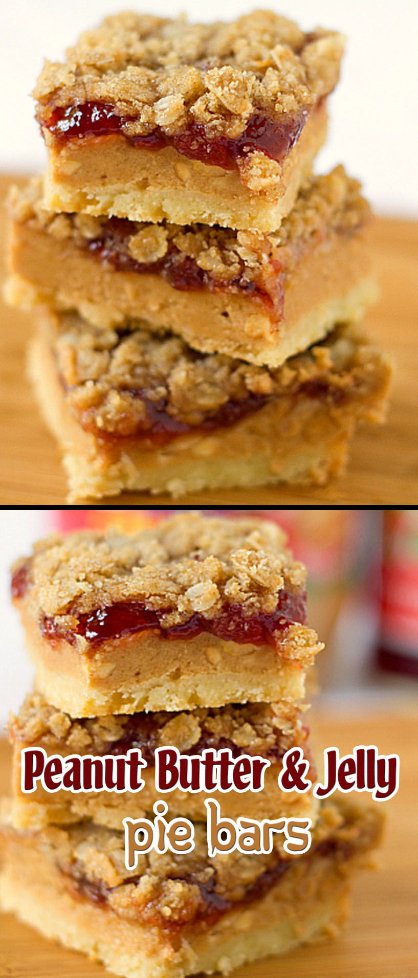 Peanut Butter And Jelly Pie Bars