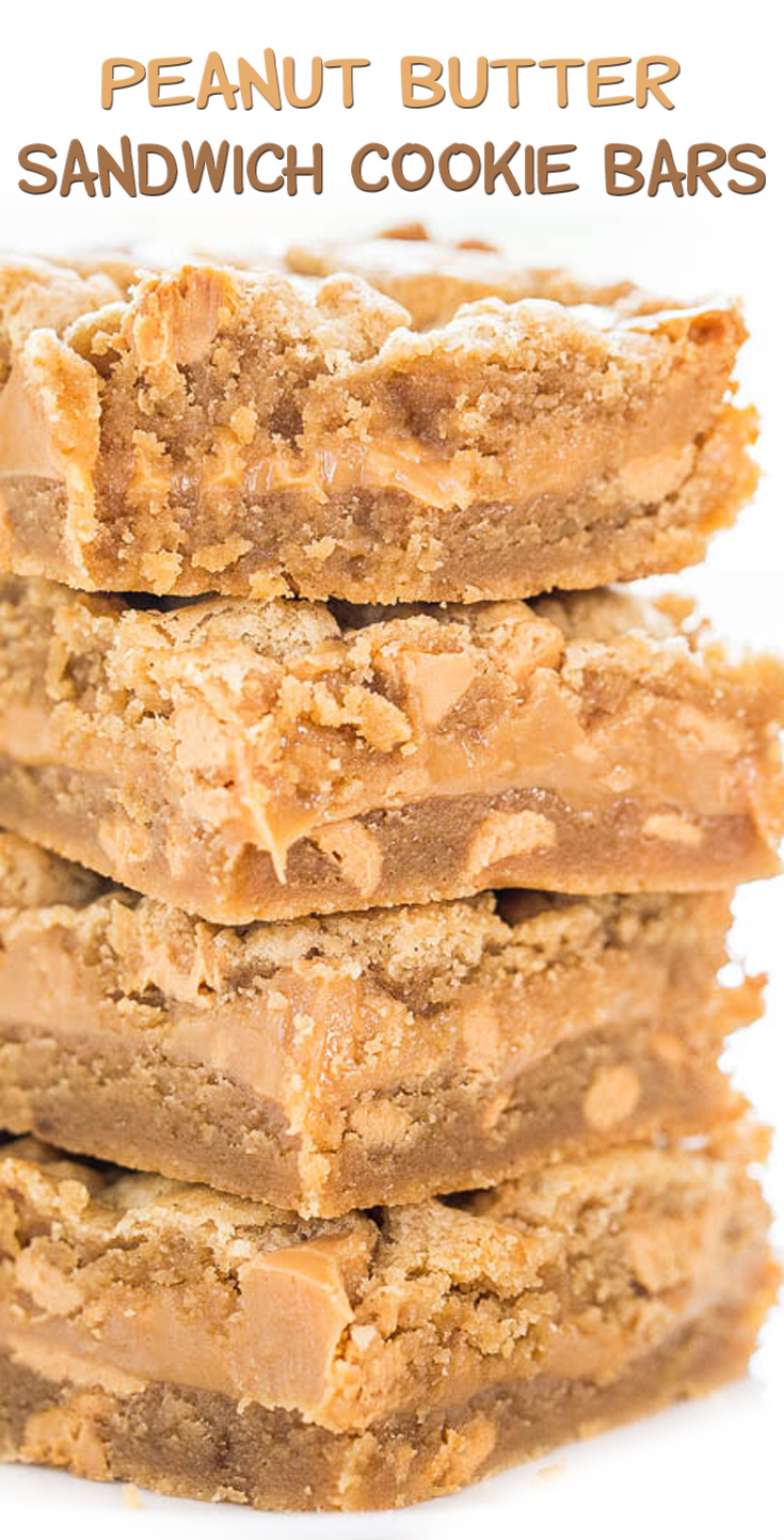 Peanut Butter Sandwich Cookie Bars