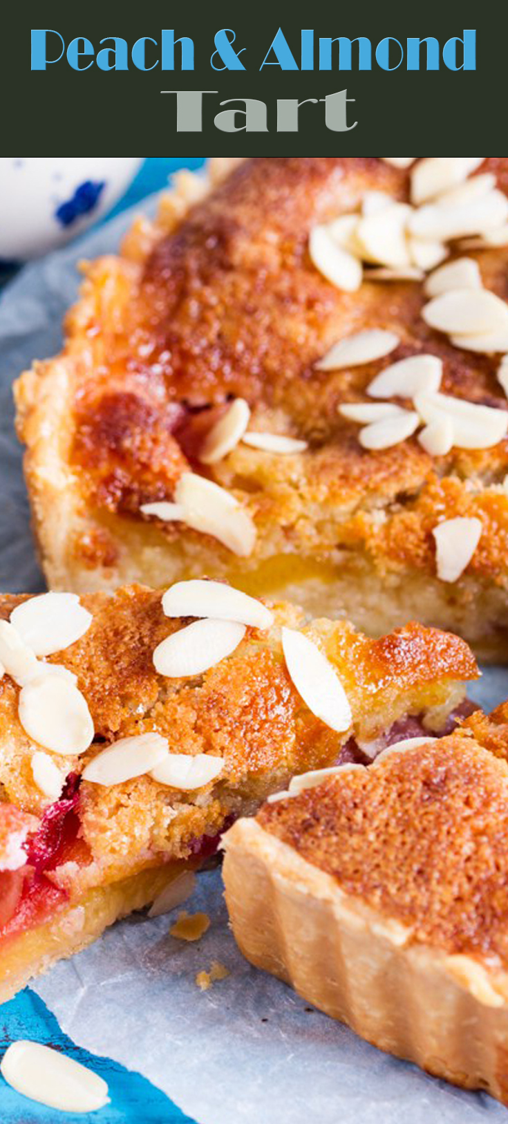 almond peach tart