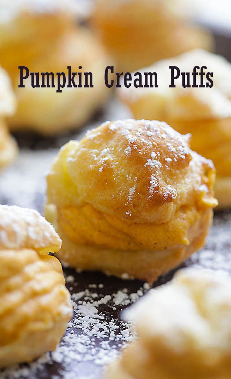 Pumpkin Cream Puffs