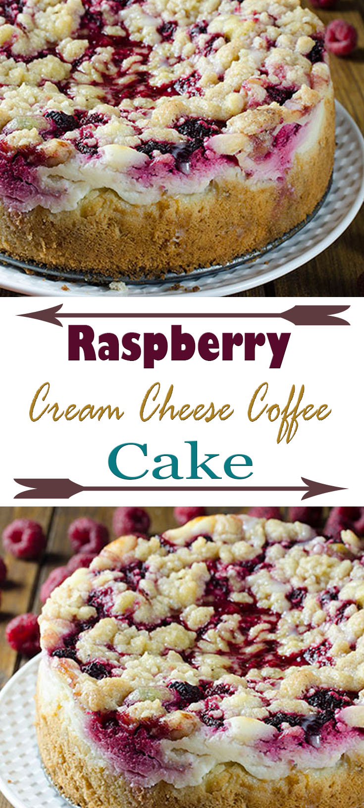 Raspberry Layer Cake with Cream Cheese Frosting ~Sweet & Savory