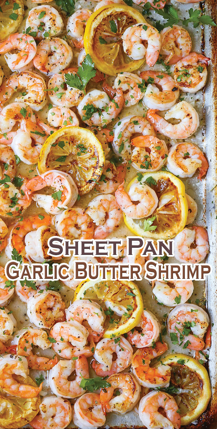 Sheet Pan Garlic Butter Shrimp