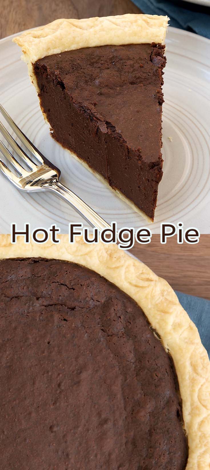 Simple Hot Fudge Pie