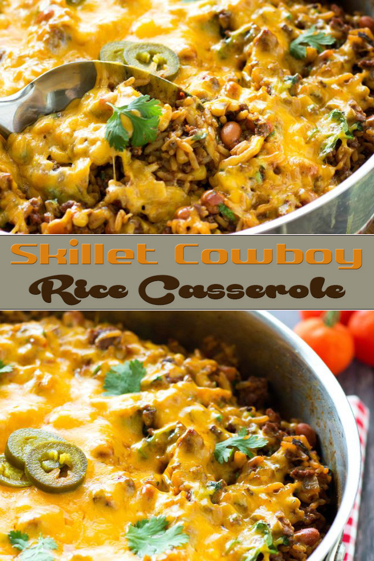 Skillet Cowboy Rice Casserole