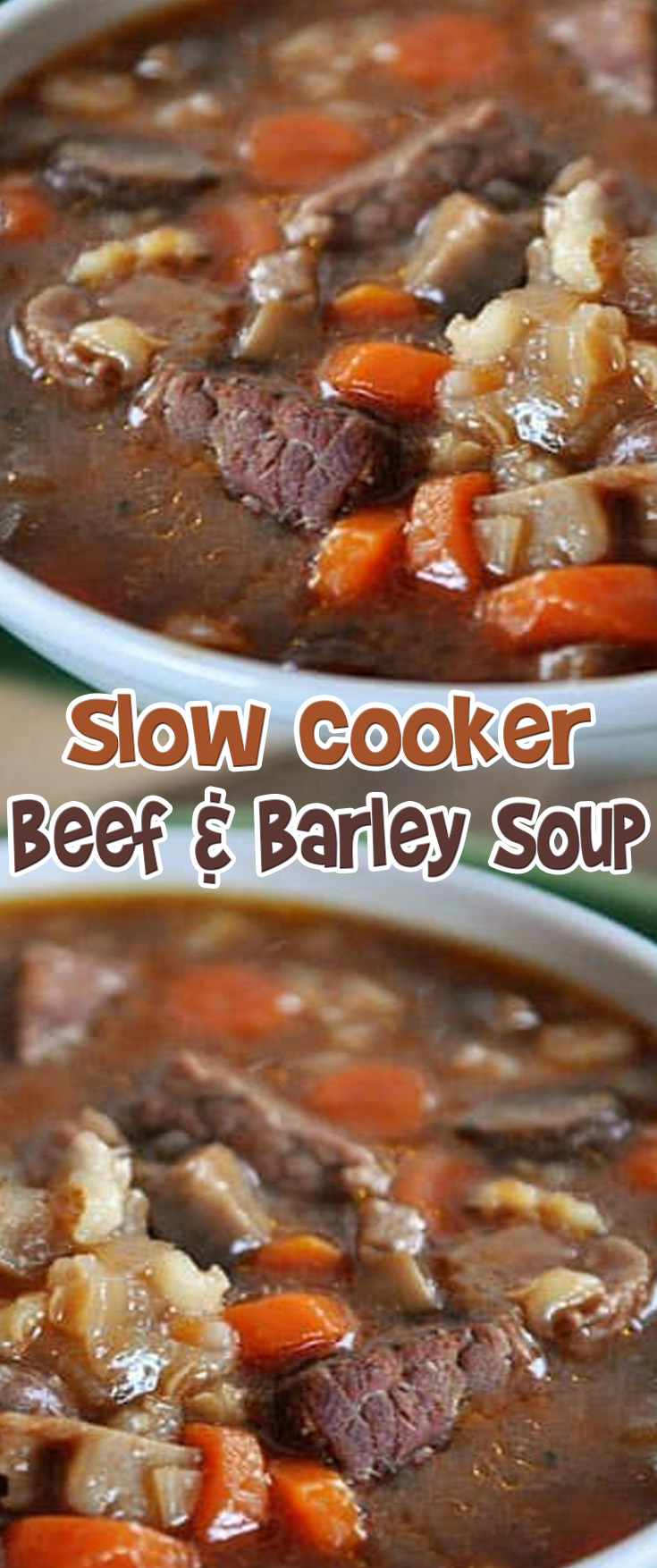 Slow Cooker Beef And Barley Soup
