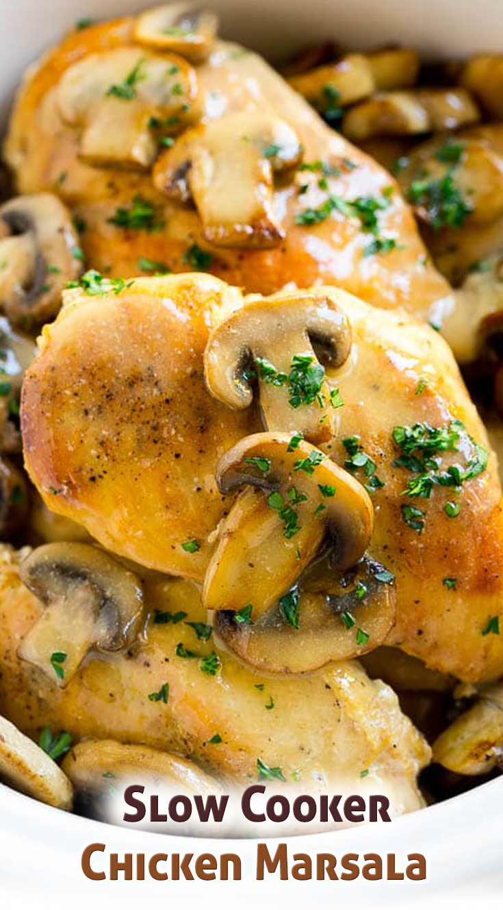 Slow Cooker Chicken Marsala Recipe