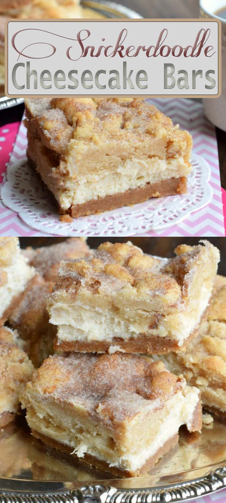 Snickerdoodle Cheesecake Bars