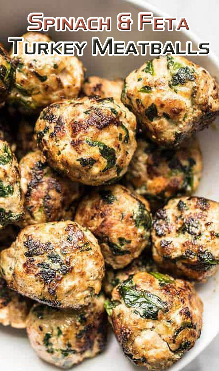 Spinach And Feta Turkey Meatballs