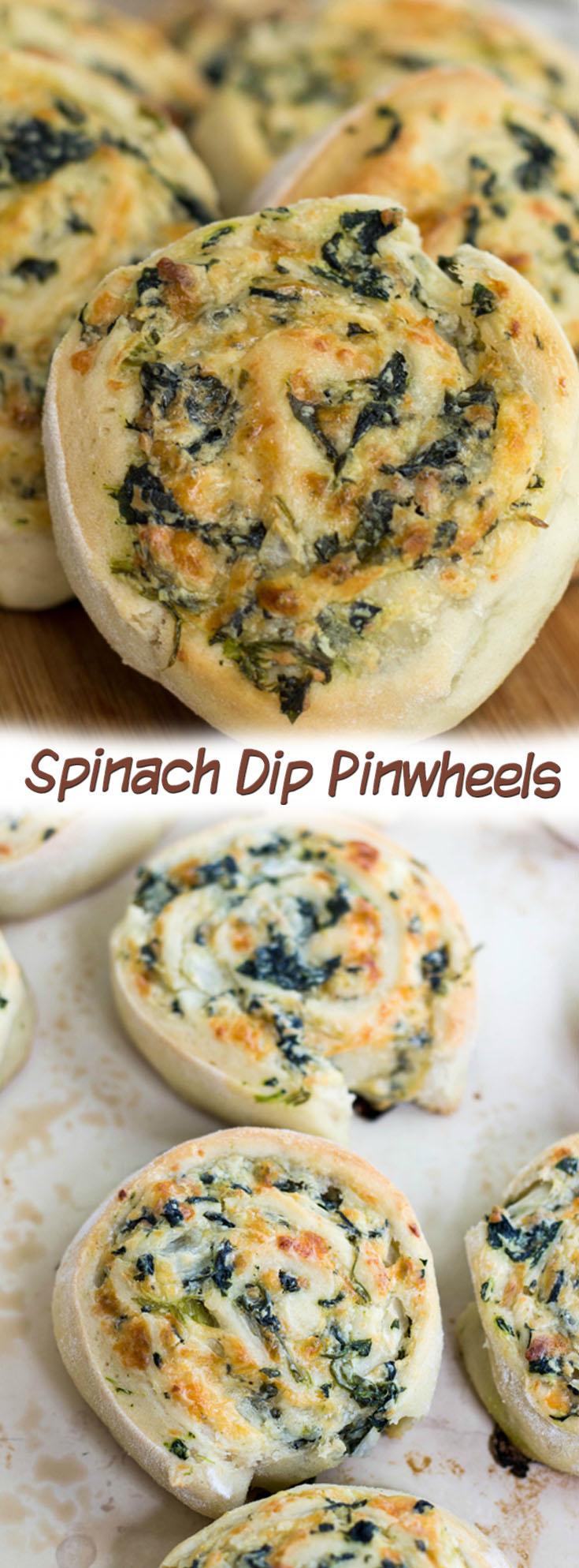 Spinach Dip Pinwheels