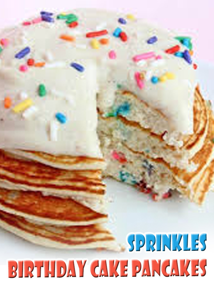 Birthday Cake Pancakes (Funfetti Pancakes) - Curry Trail