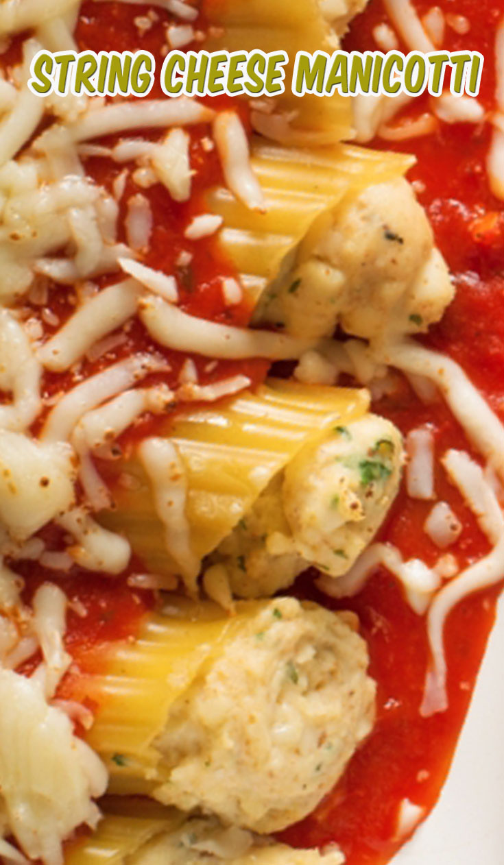 String Cheese Manicotti