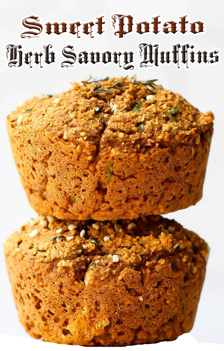 Sweet Potato Herb Savory Muffins