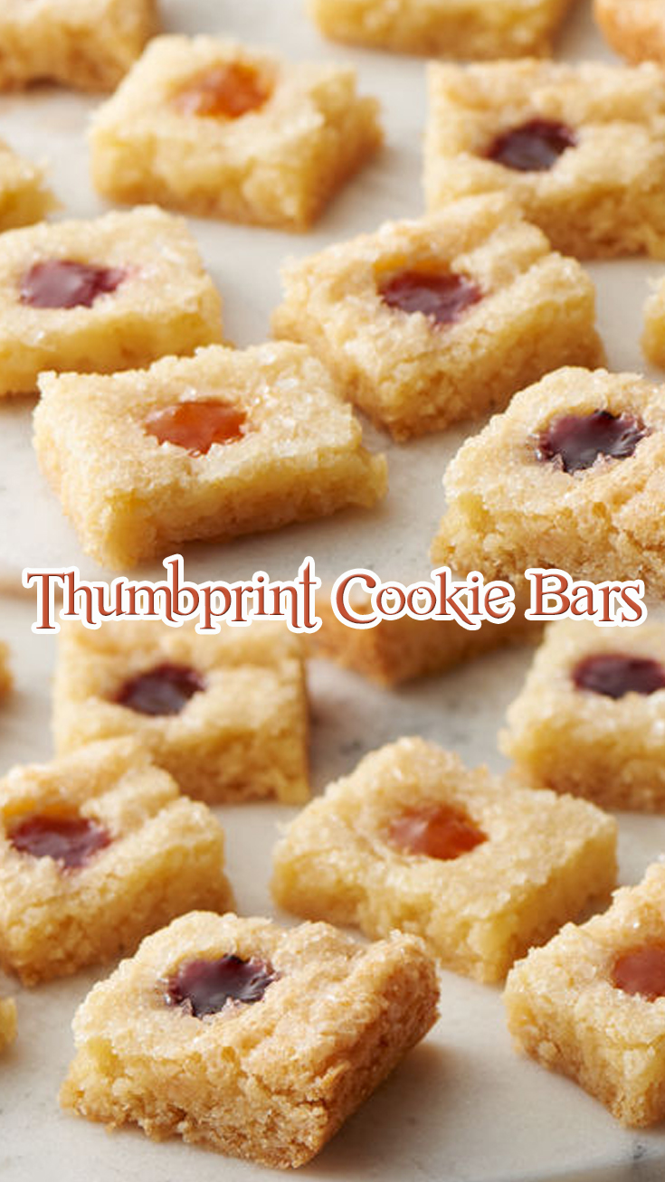 Thumbprint Cookie Bars