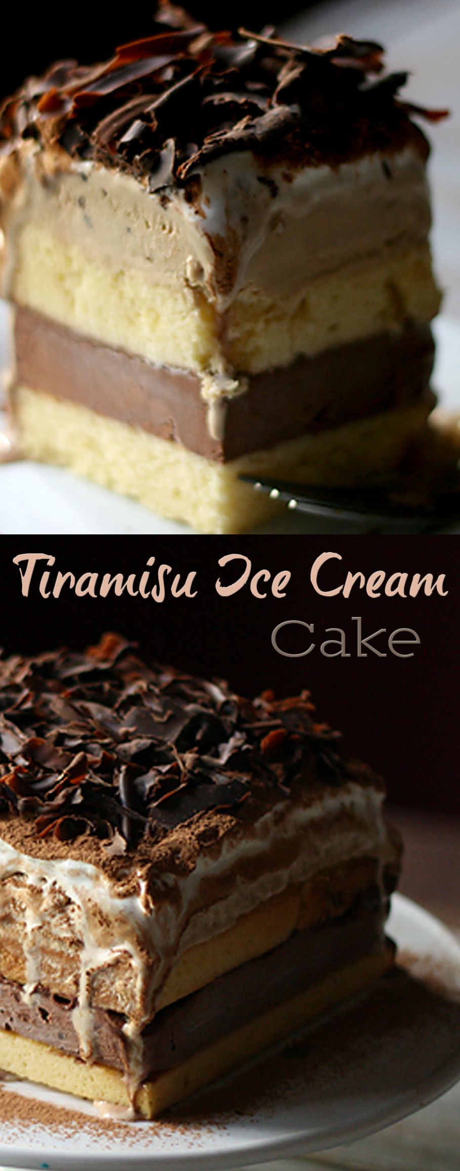 Tiramisu Ice Cream Cake