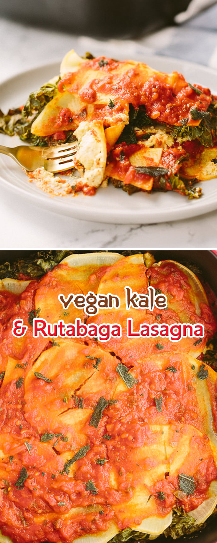 Vegan Kale And Rutabaga Lasagna