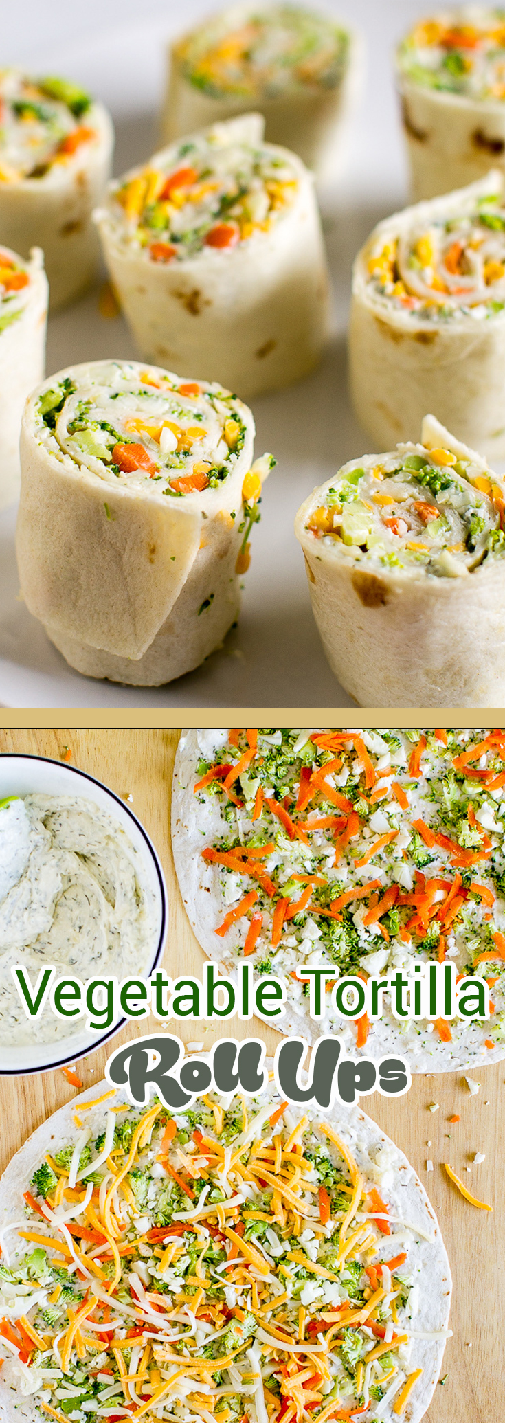 Vegetable Tortilla Roll Ups