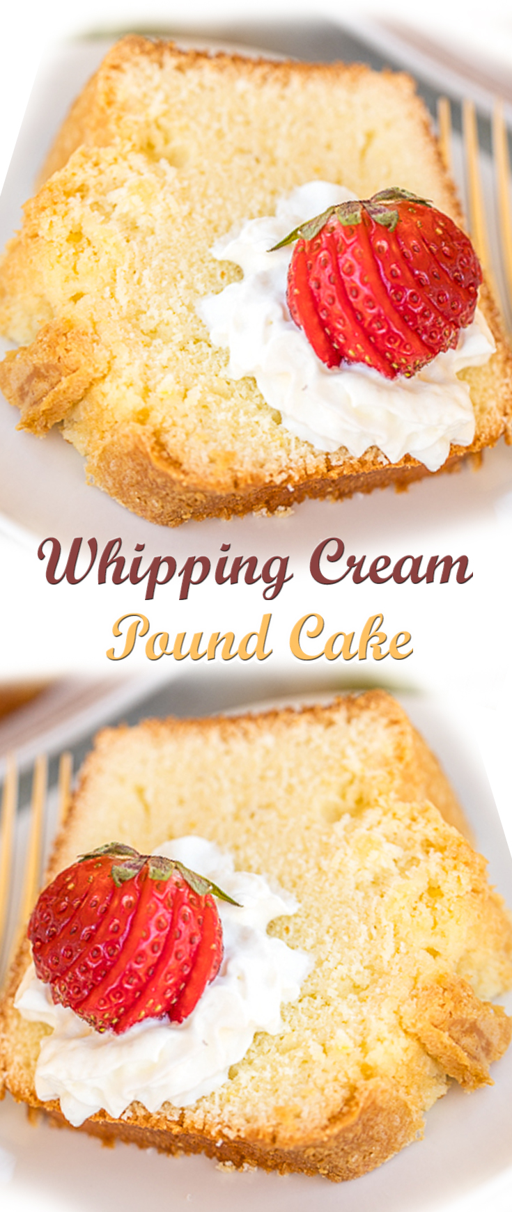 Whipping Cream Pound Cake Recipe