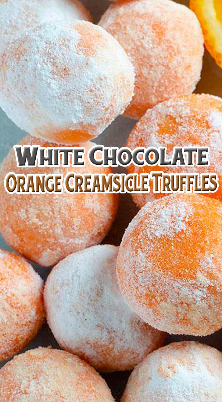 White Chocolate Orange Creamsicle Truffles