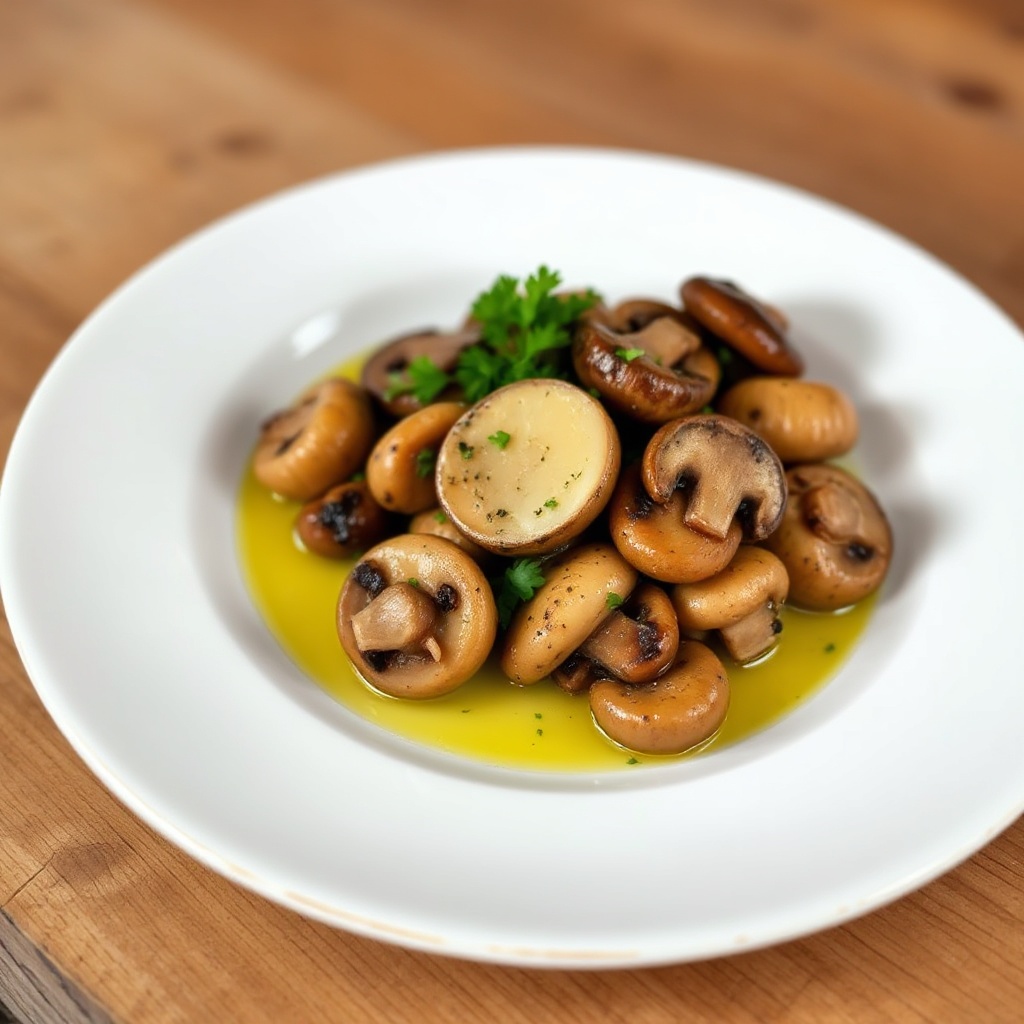 Sautierte Knoblauch-Kräuter-Pilze