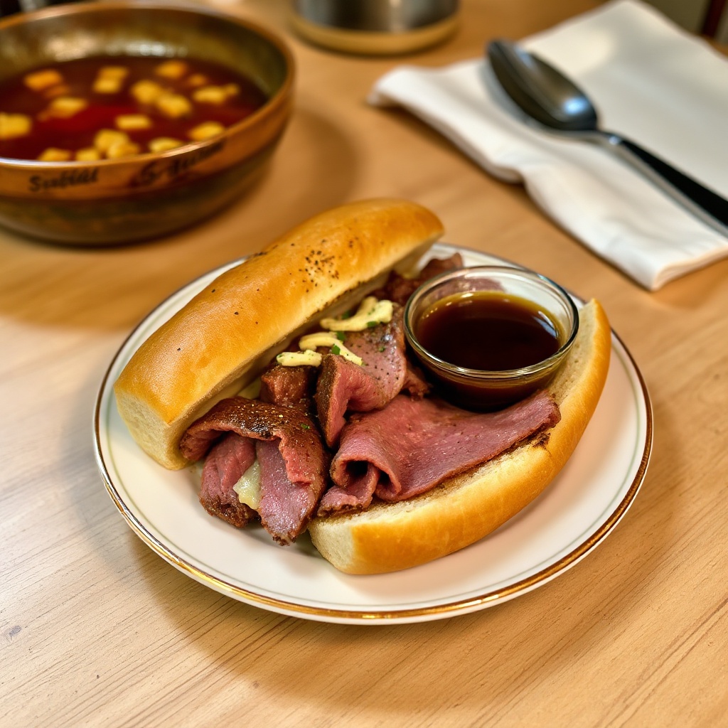 Hoagie di Manzo Arrosto Salato con Au Jus